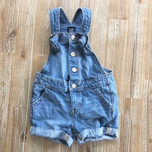 Overall shorts- Baby Gap